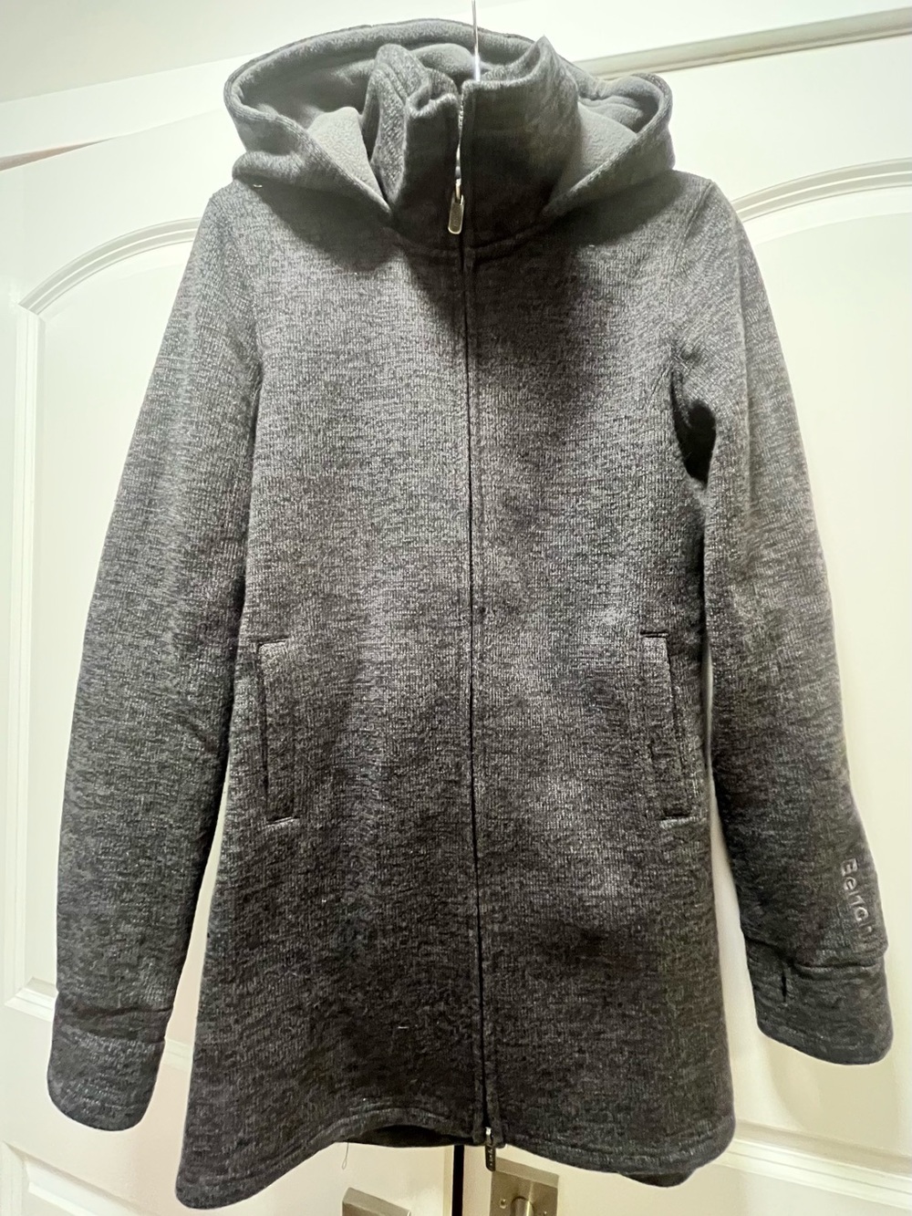 NWOT - Bench Hooded Full-Zip Fleece Lined wool blend Jacket, XL (12 US)